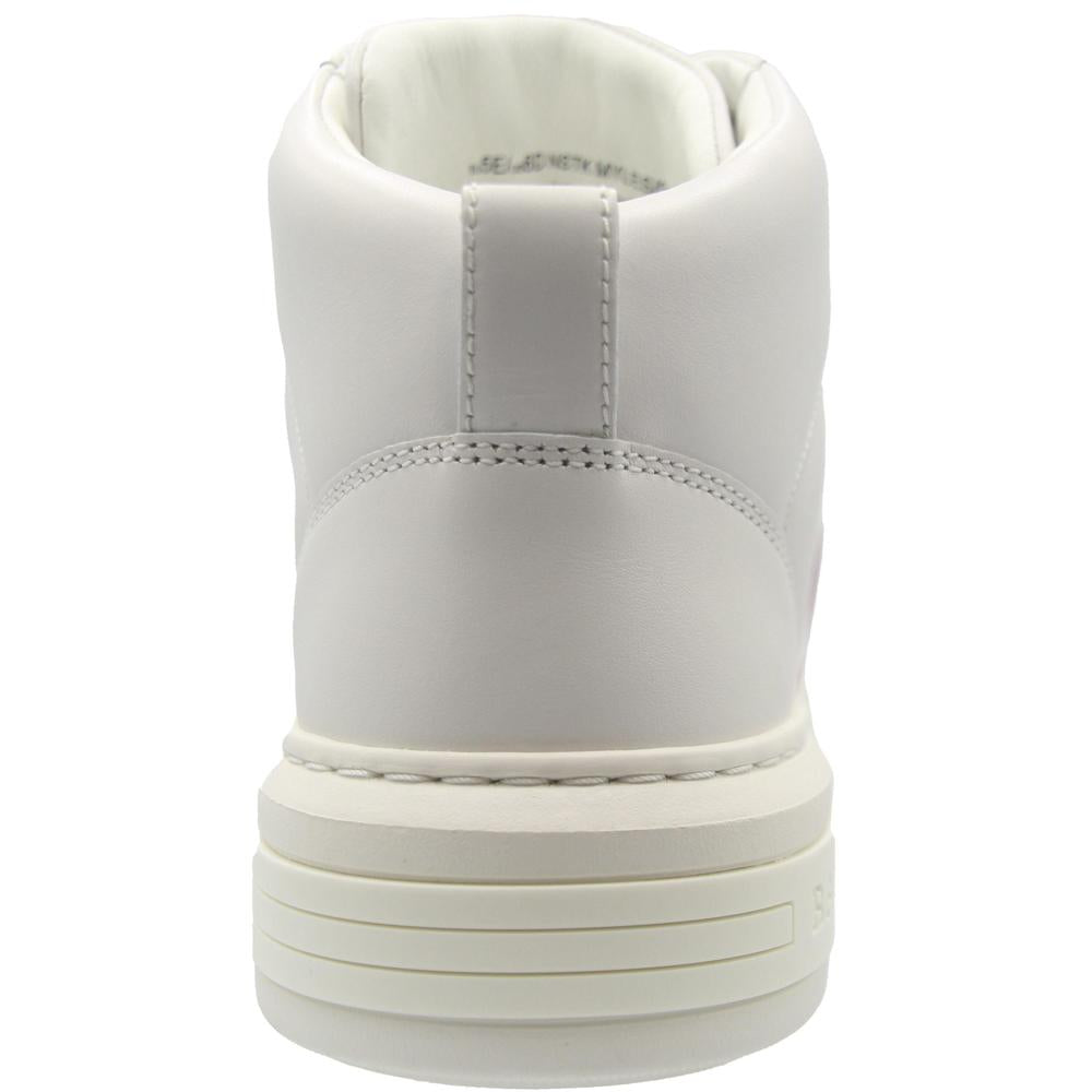 Men's Myles Leather Sneakers, White - Krush Clothing