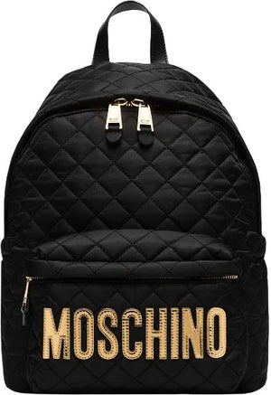 Moschino Couture Diamond Quilt Logo Backpack - Krush Clothing