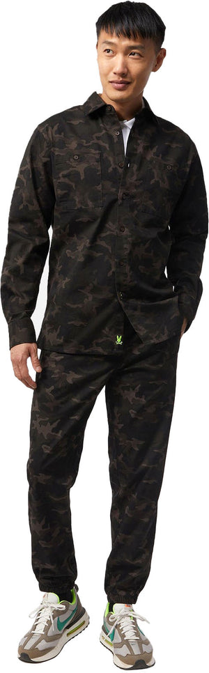 Men's Hester Camo Twill Ls Overshirt - Krush Clothing