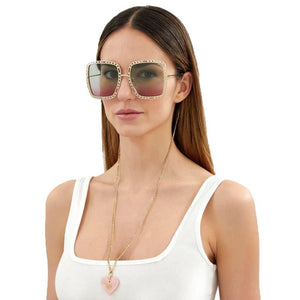 Women's Gucci Chain Frame Sunglasses - Krush Clothing