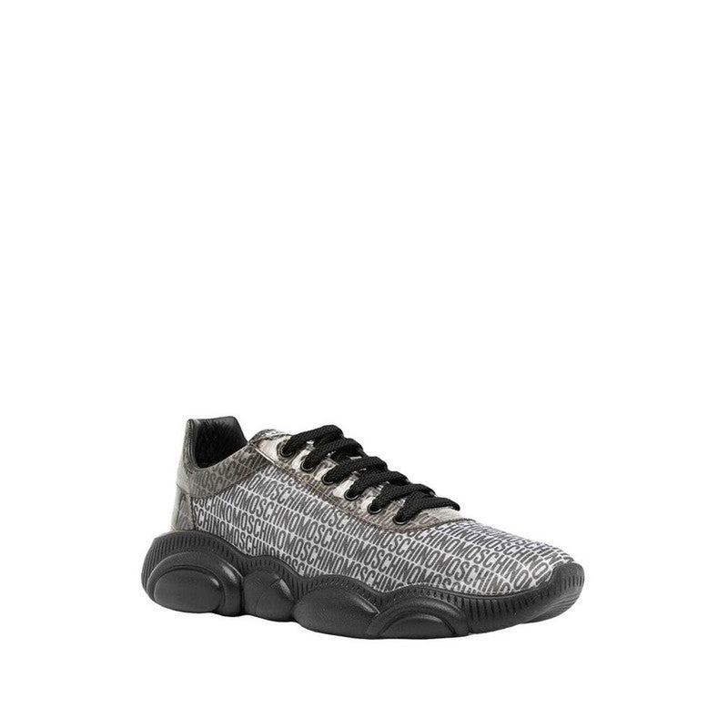 Men's Moschino Couture Logo Print Teddy Sneakers - Krush Clothing