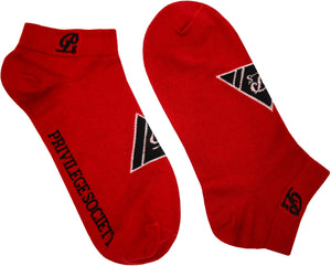 PS Triangle Socks 2 Pack, Red / Black - Krush Clothing