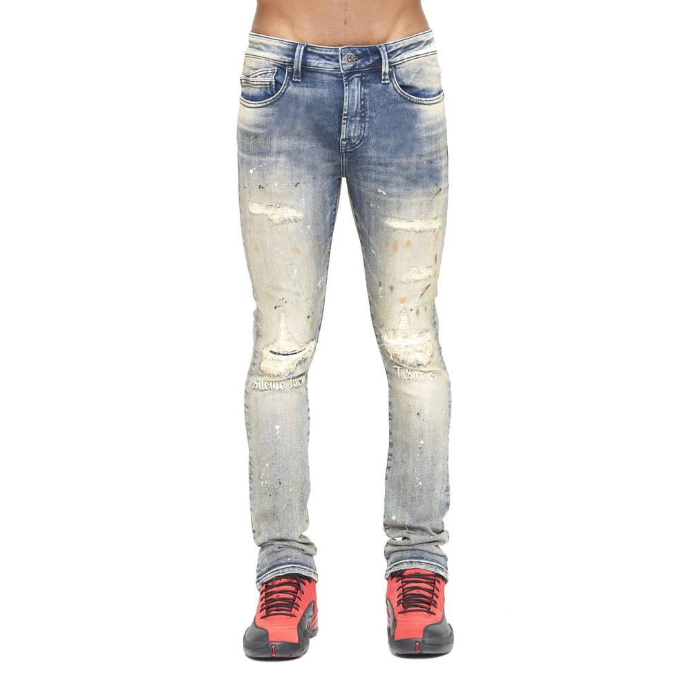 Men's Punk Super Skinny Stretch Jeans - Krush Clothing