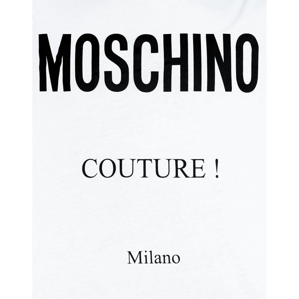 Men's Moschino Couture Slim-Fit Crew Tee, White - Krush Clothing
