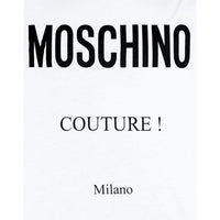 Men's Moschino Couture Slim-Fit Crew Tee, White - Krush Clothing