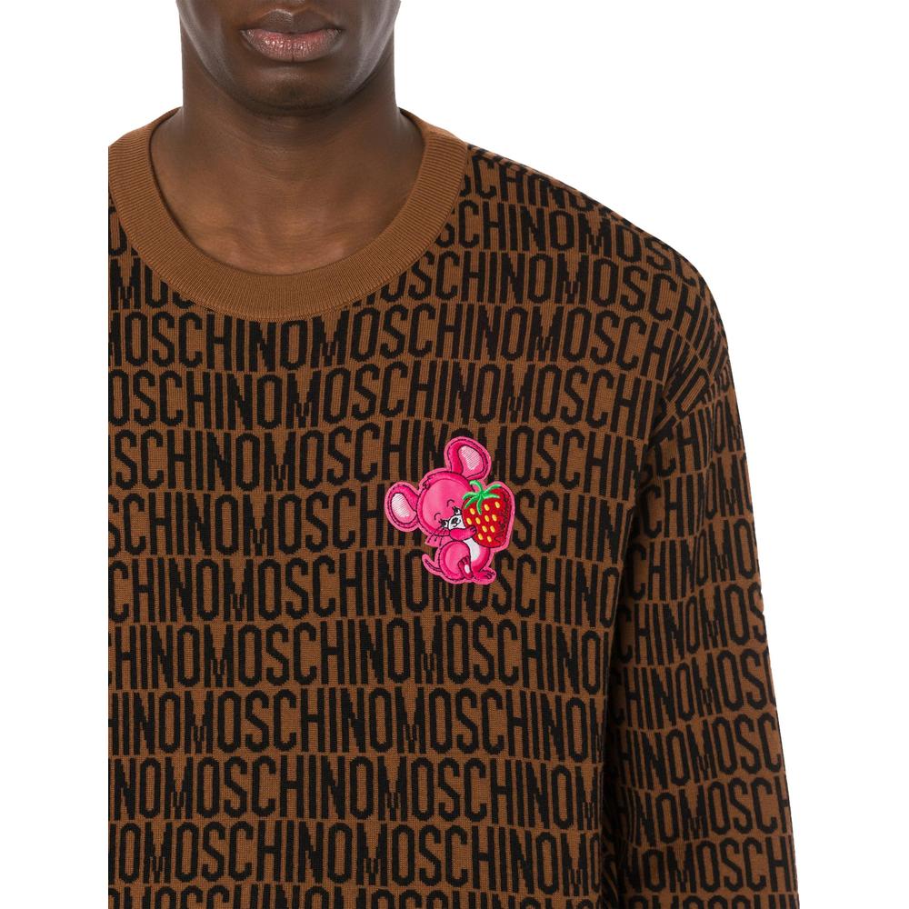 Men's Moschino Illustrated Animals Wool Sweater - Krush Clothing