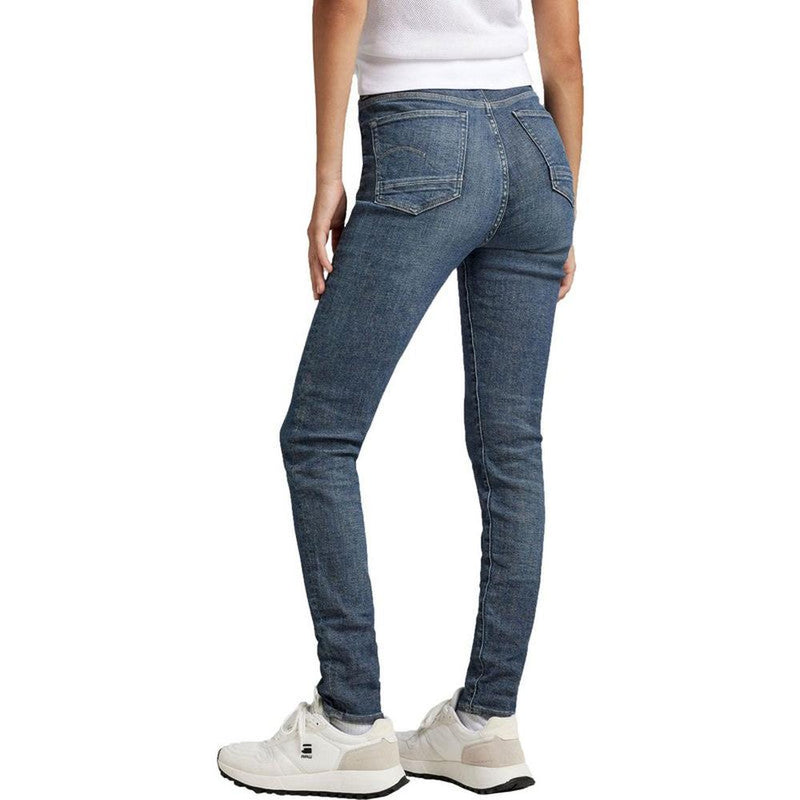 Women's Kafey Ultra High Skinny Jeans, Faded Blue - Krush Clothing