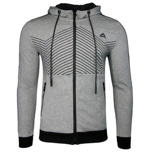 Men's 10 Mile Zip-Up Hoodie Gray - Krush Clothing