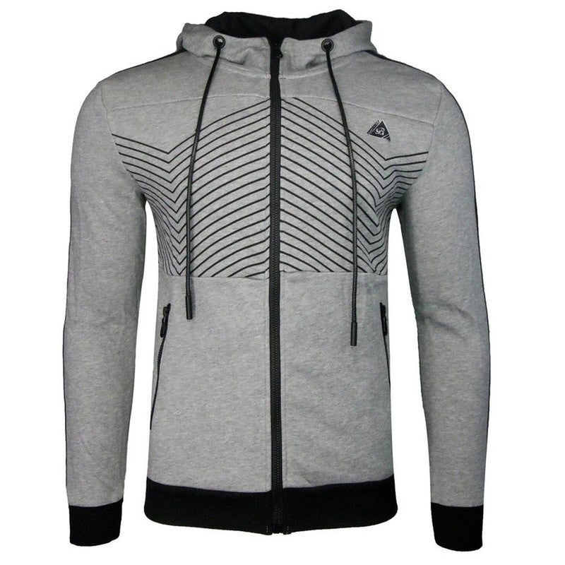Men's 10 Mile Zip-Up Hoodie Gray - Krush Clothing