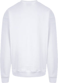 Men's Moschino Classic Logo Sweatshirt, White - Krush Clothing