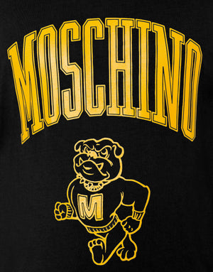 Men's Moschino Varsity Cotton Jersey T-Shirt, Black - Krush Clothing