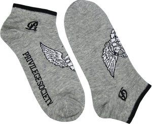 PS Grenade Wings Socks, Grey - Krush Clothing