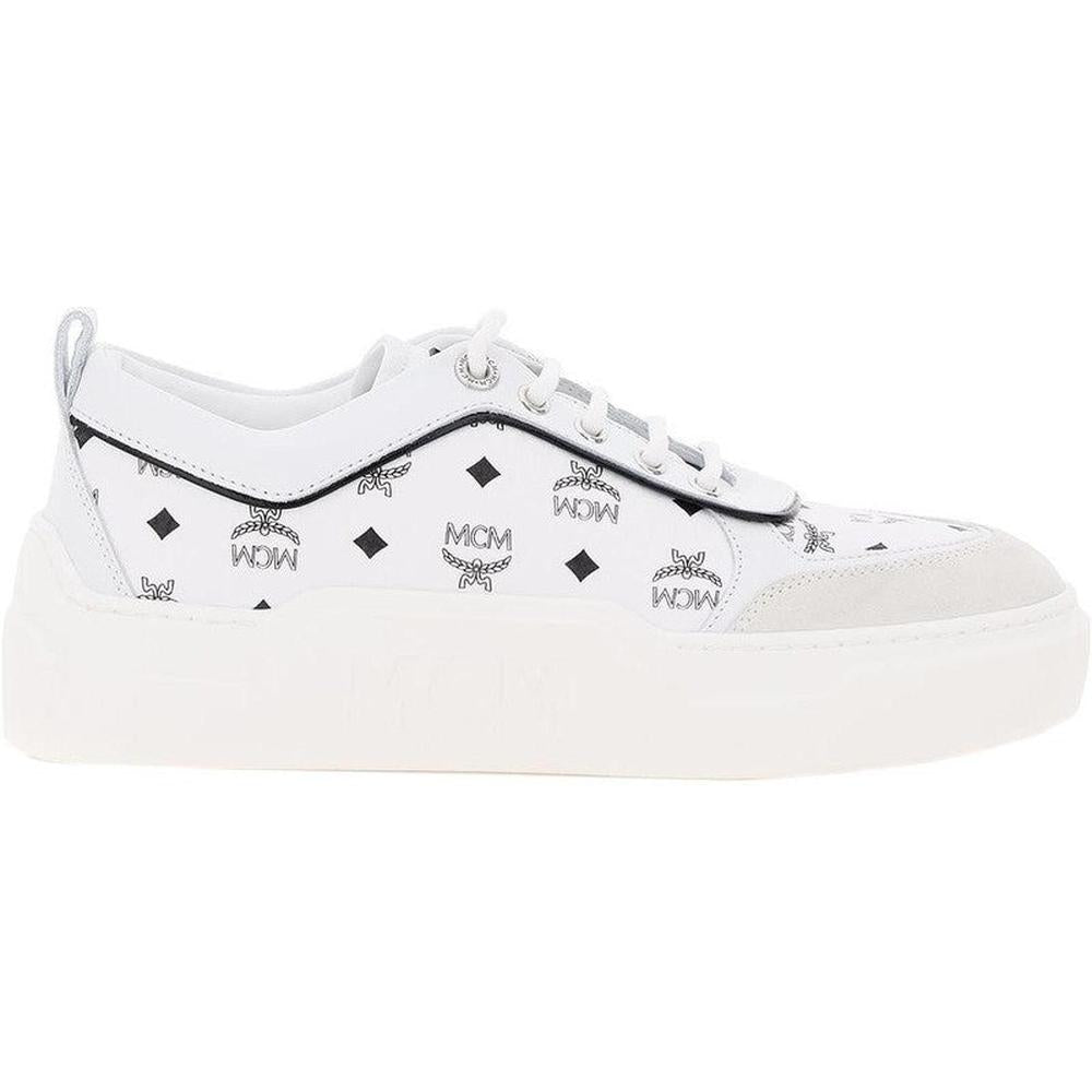 Women's MCM Skyward Monogram Platform Sneaker - Krush Clothing