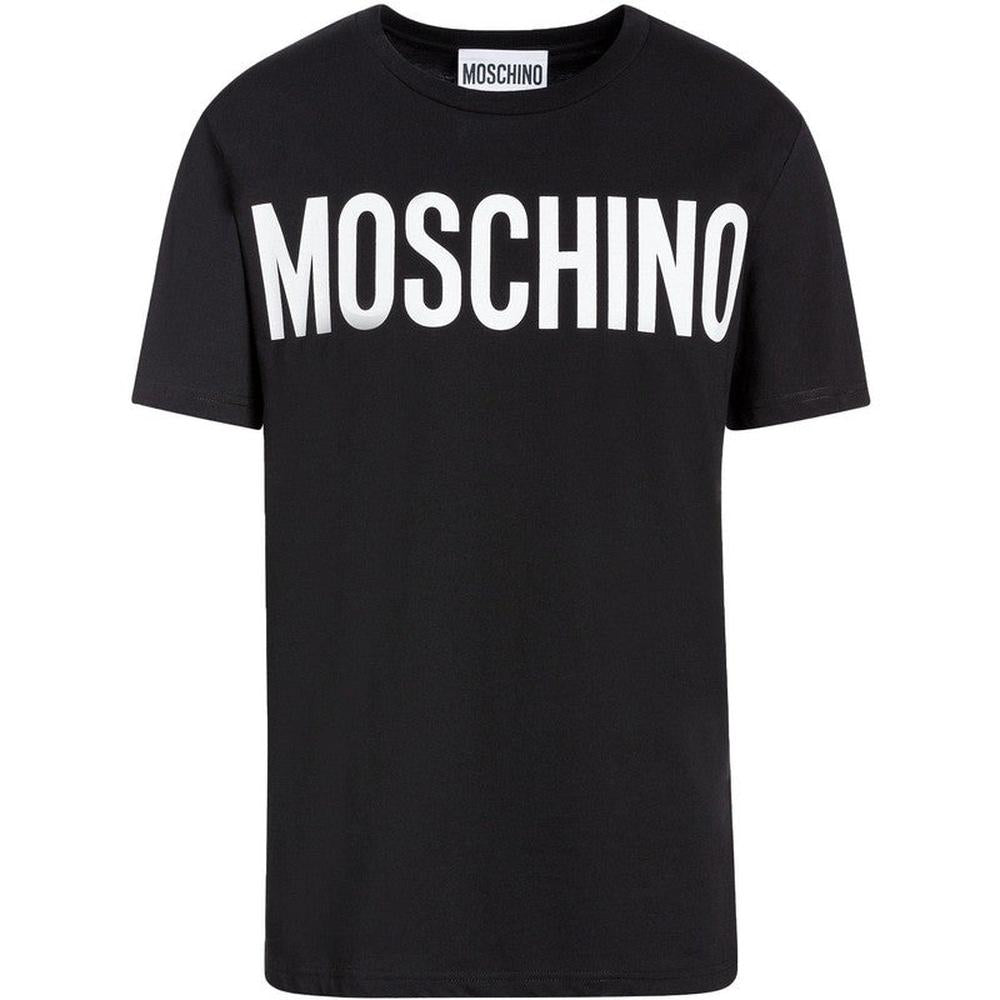 Men's Moschino Logo Print T-shirt, Black - Krush Clothing