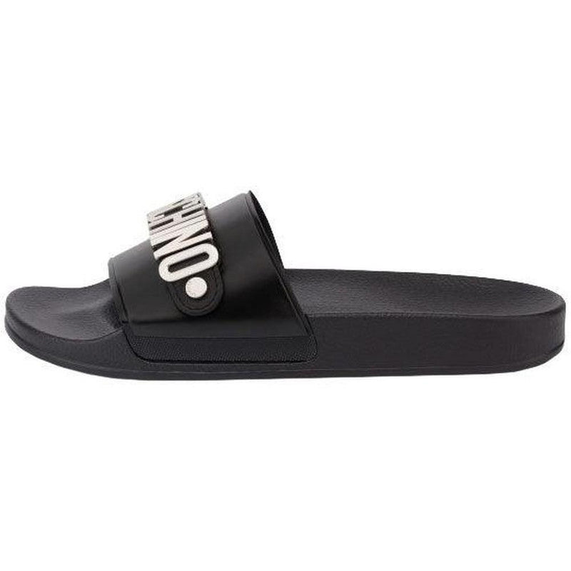 Men's Pool Slides In Pvc Lettering Logo - Krush Clothing