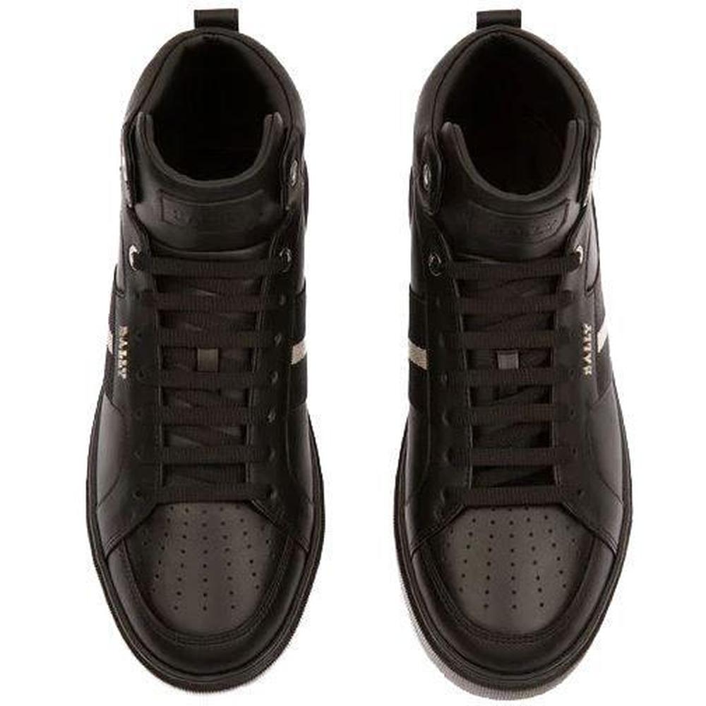 Men's Myles Leather Sneakers, Black - Krush Clothing