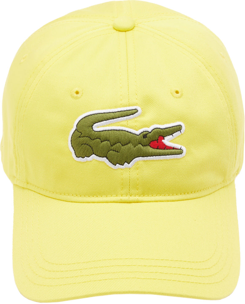 Lacoste  Oversized-Croc Cap, Lupine Yellow - Krush Clothing