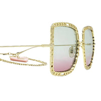 Women's Gucci Chain Frame Sunglasses - Krush Clothing