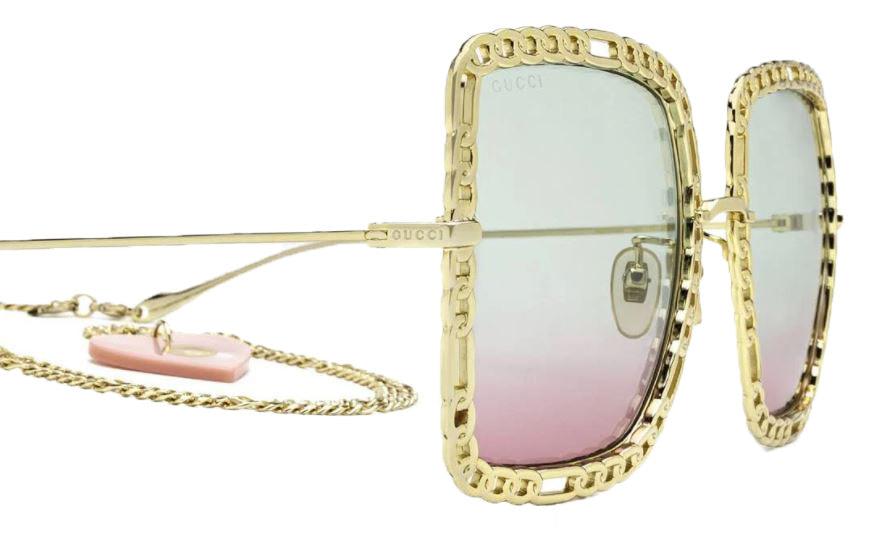 Women's Gucci Chain Frame Sunglasses – Krush Clothing