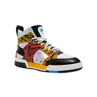 Men's Moschino Couture Metallic/Snakeskin High-Top Sneaker
