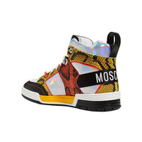 Men's Moschino Couture Metallic/Snakeskin High-Top Sneaker