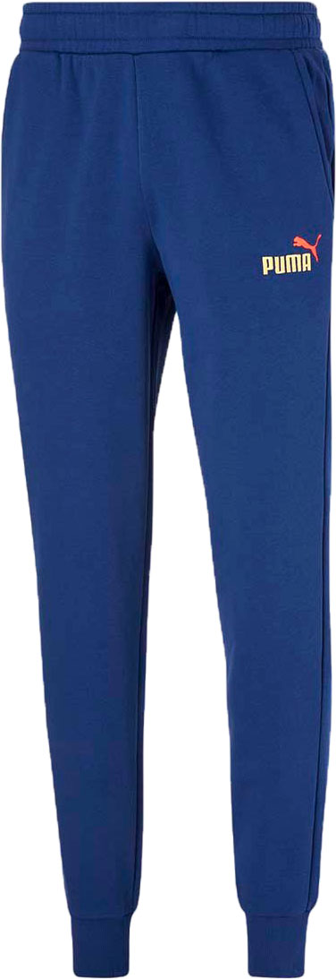Men's Puma Essential Embroidery Logo Sweatpants, Blazing Blue - Krush Clothing