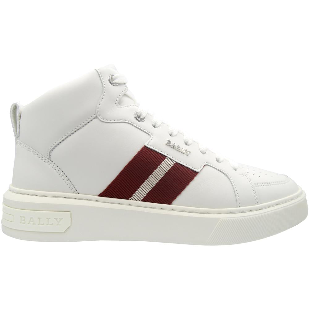 Men's Myles Leather Sneakers, White - Krush Clothing