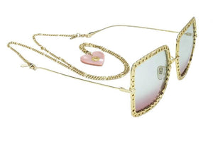 Women's Gucci Chain Frame Sunglasses - Krush Clothing