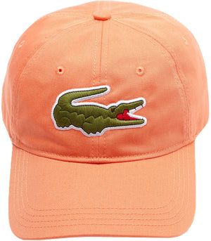 Lacoste  Oversized-Croc Cap, Mandarin Tree Orange - Krush Clothing