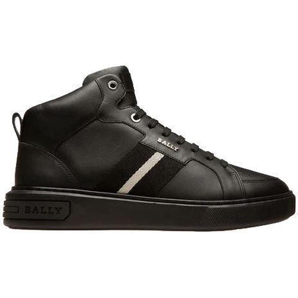 Men's Myles Leather Sneakers, Black - Krush Clothing