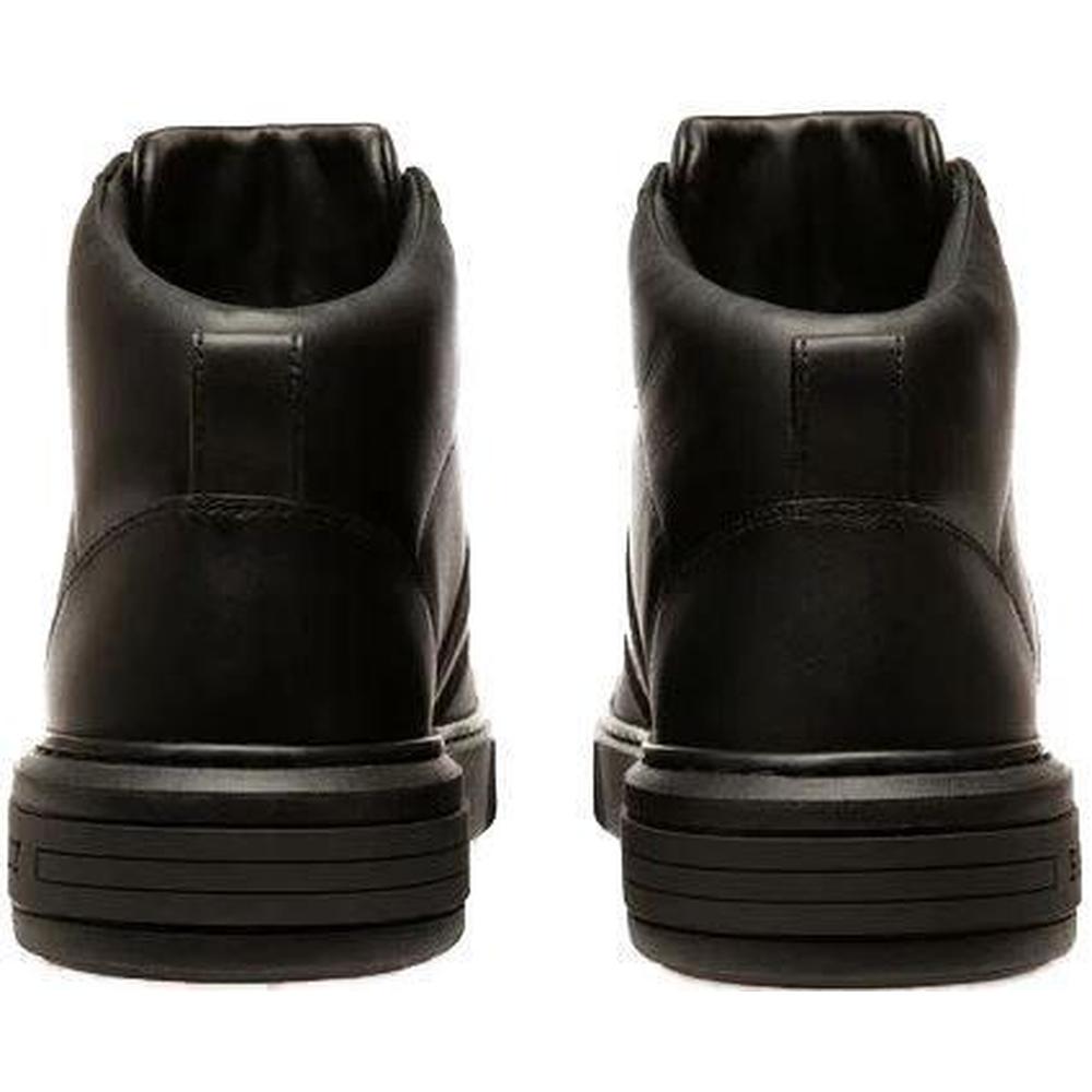 Men's Myles Leather Sneakers, Black - Krush Clothing