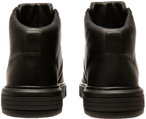 Men's Myles Leather Sneakers, Black - Krush Clothing